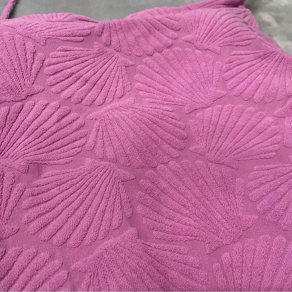 New! Beach Riot Shell Pink Purple Terry Athena One Piece Swimsuit 24802 - Picture 5 of 9
